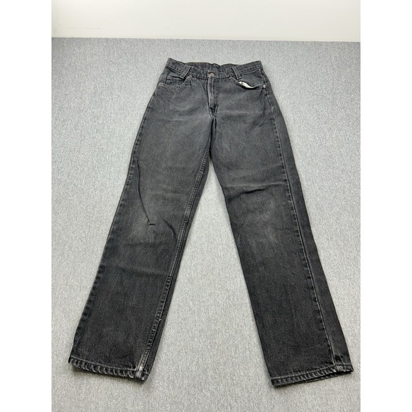 Vintage Levi's 550 Orange Tab Relaxed Fit Regular Jeans Women's 25x28‎ Black - Picture 5 of 12